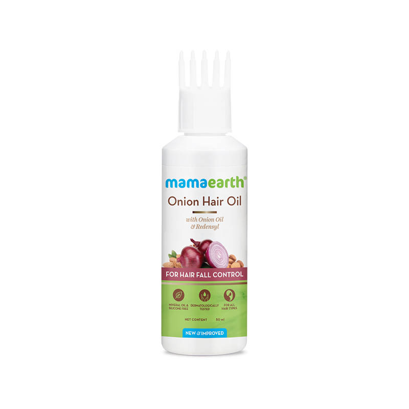 Mamaearth Onion & Redensyl Hair Oil - for Hair Fall Control & Hair Regrowth