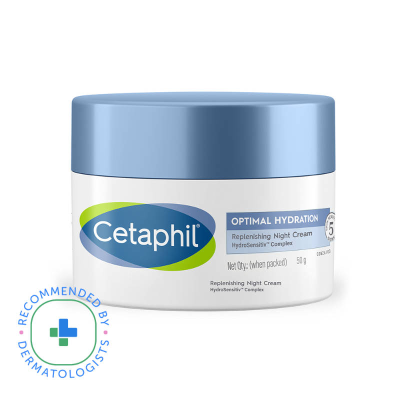 Cetaphil Optimal Hydration Lightweight Moisturiser Night Cream with Hyaluronic Acid