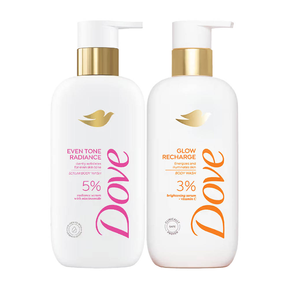 Dove Niacinamide Body Wash + Dove Vitamin C Body Wash