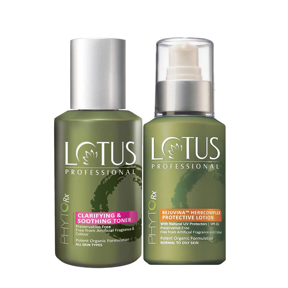 Lotus Herbals Lotus Professional Phytorx Herbcomplex Lotion & Clarifying Toner Combo