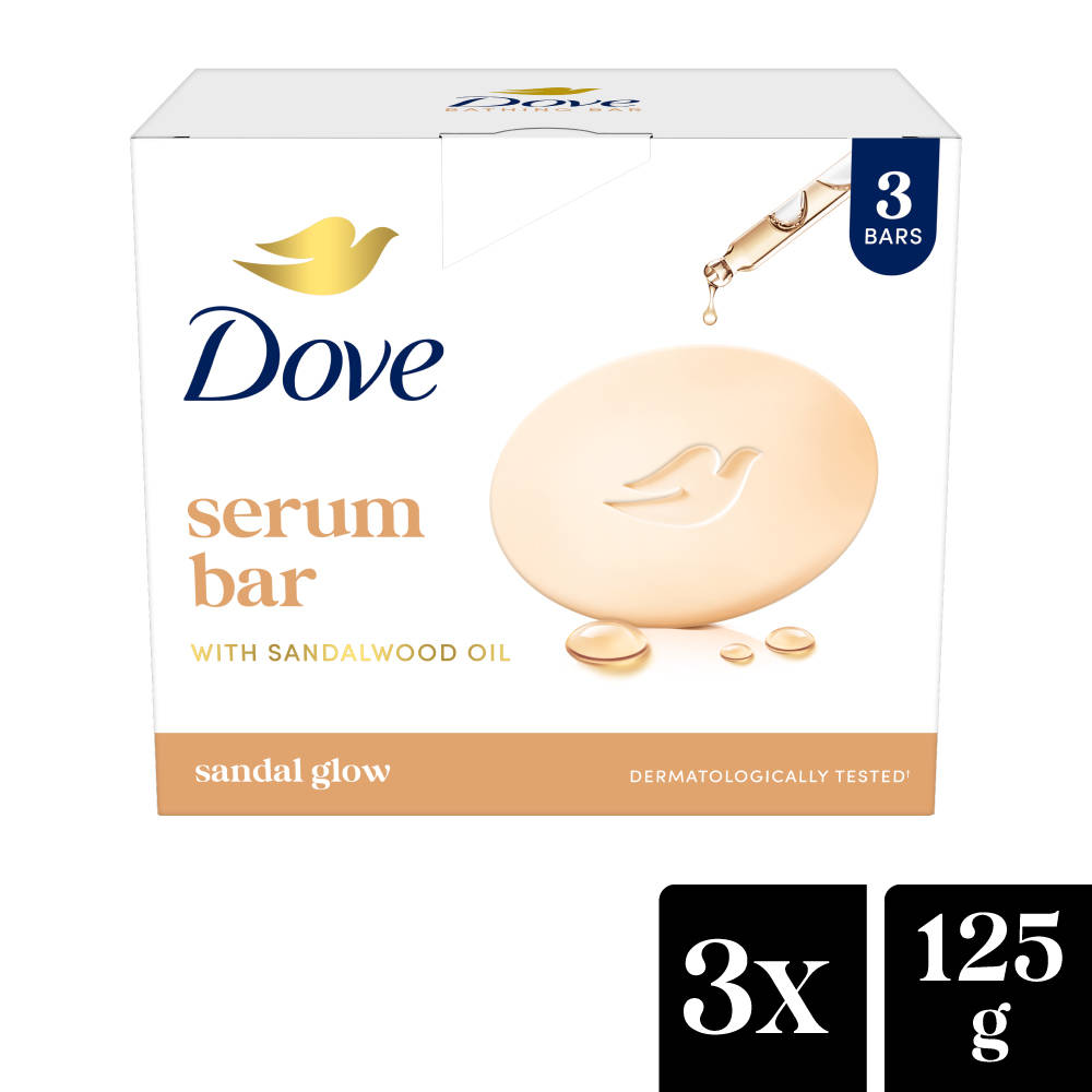 Dove Sandalwood Beauty Bathing Bar - Pack Of 3