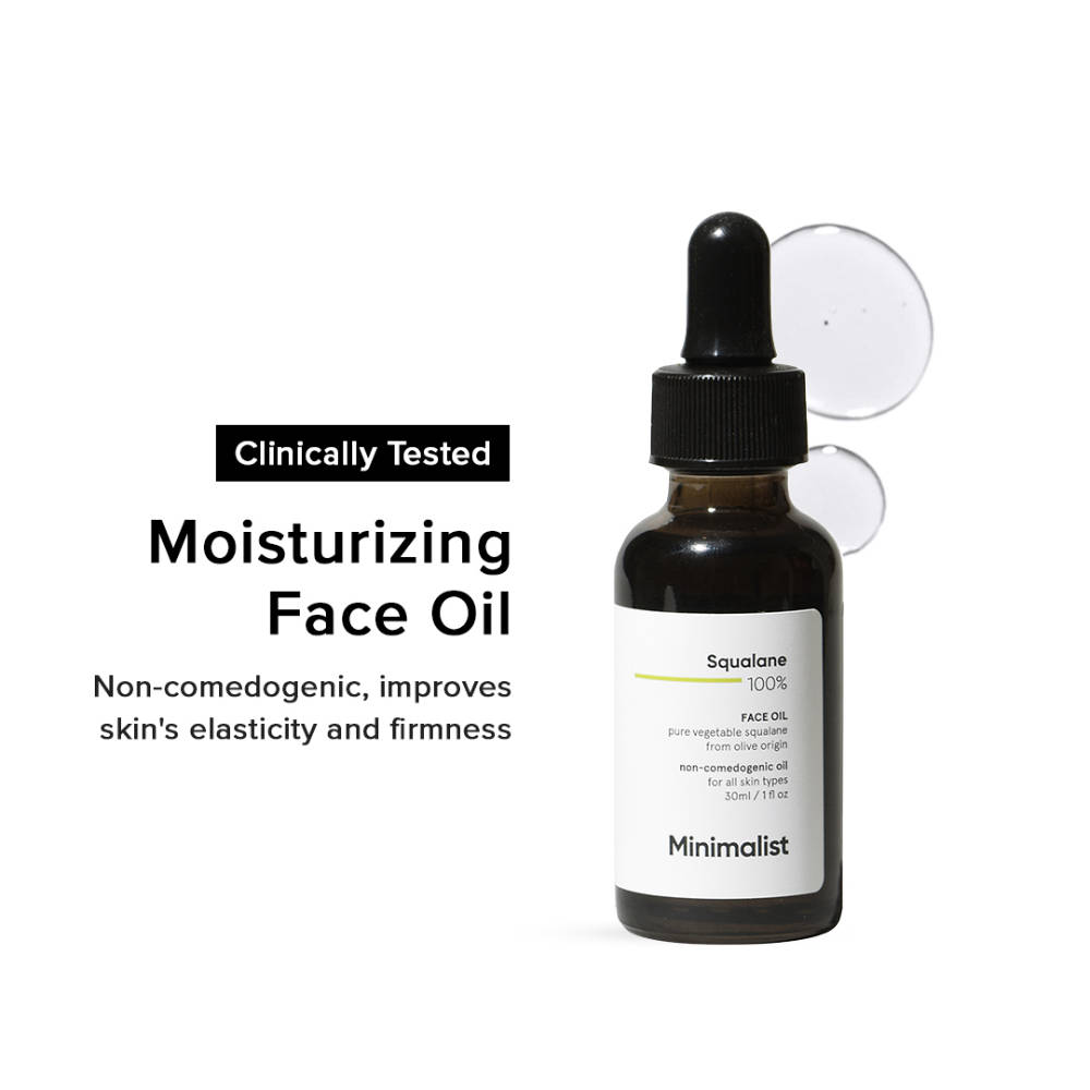Minimalist 100% Squalane Facial Oil For Moisturizing & Reducing Fine Lines