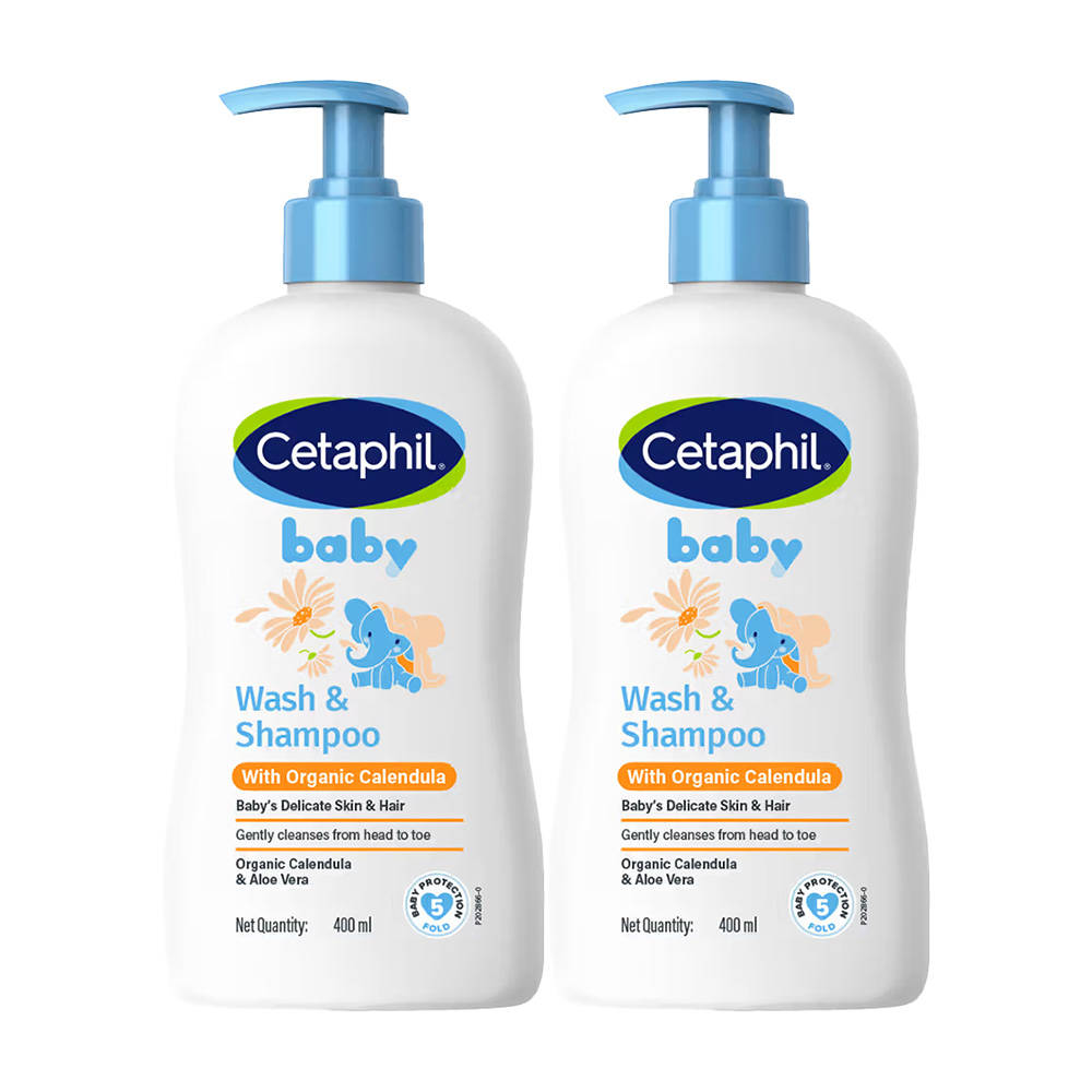 Cetaphil Baby Wash & Shampoo with Organic Calendula - Pack of 2
