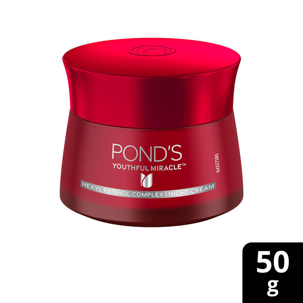 Pond's Ponds Youthful Miracle Anti Aging Night Cream With Retinol C Niacinamide