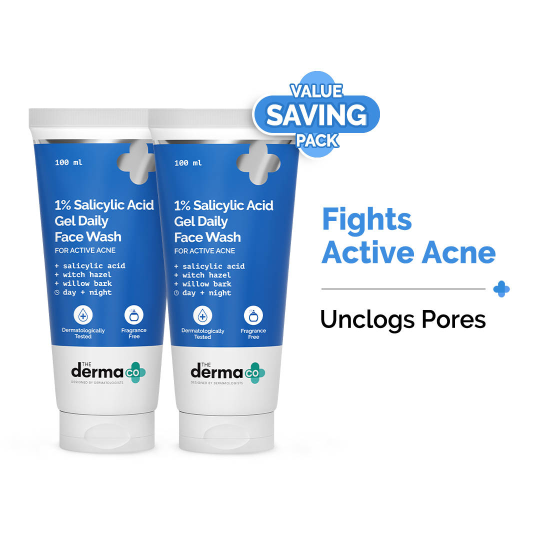 The Derma Co 1% Salicylic Acid Face Wash For - Pack Of 2