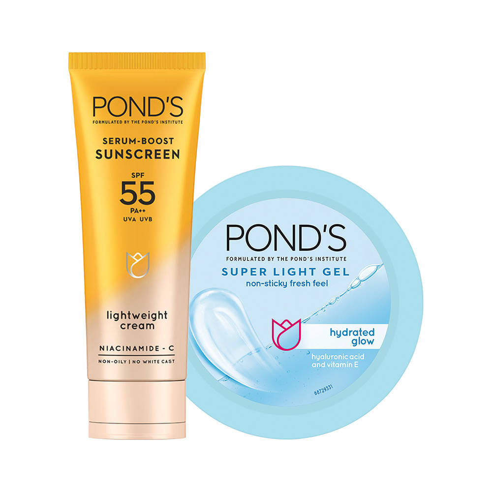 Pond's Ponds Super Light Gel Oil Free Moisturzer + Ponds Sunscreen Combo