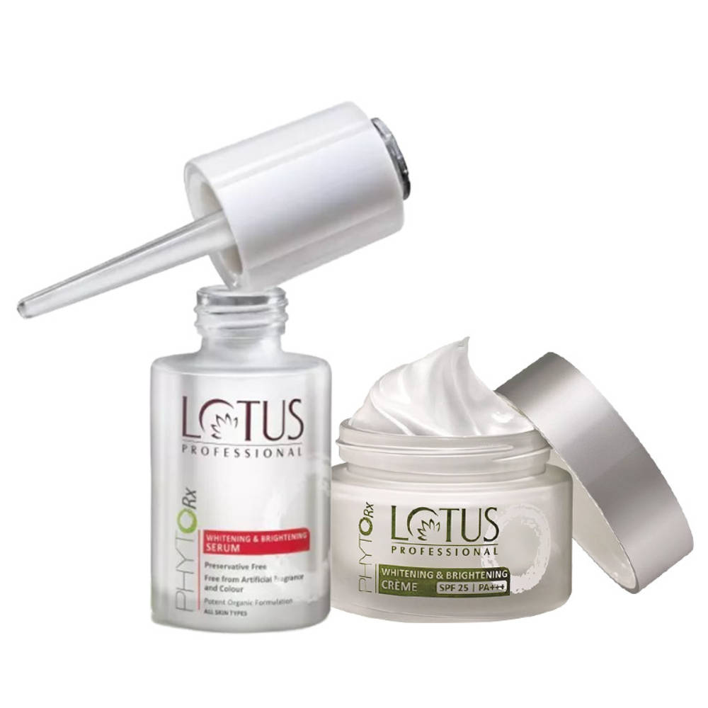 Lotus Herbals Lotus Professional Phyto-Rx Whitening & Brightening Creme & Serum Combo