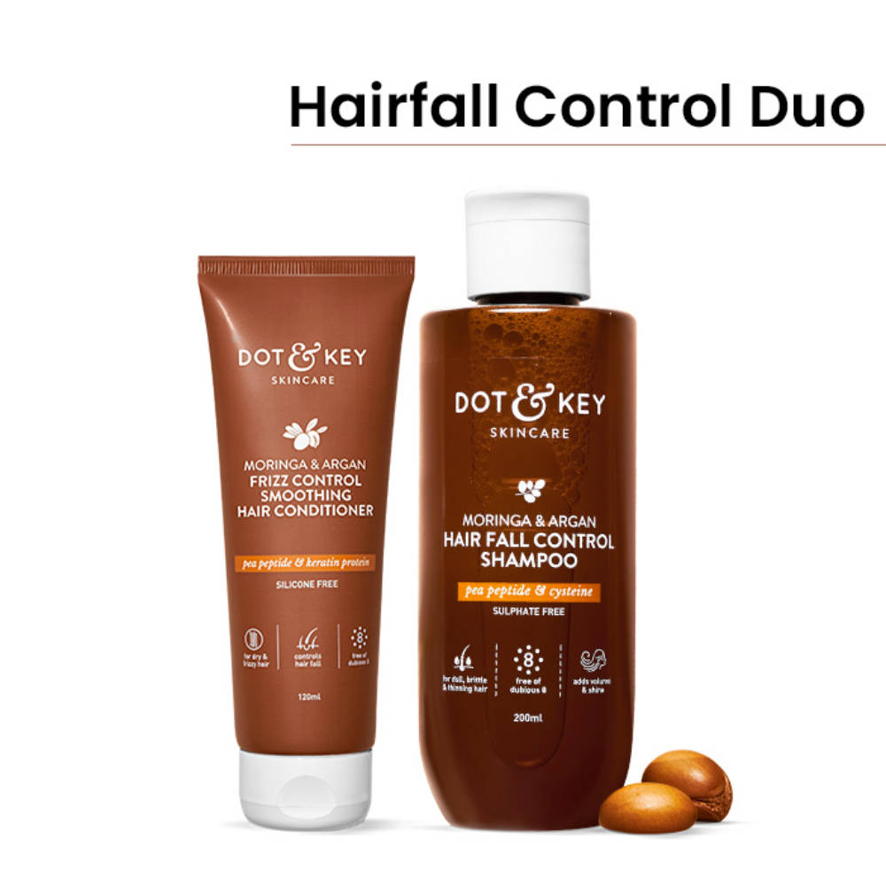 Dot & Key Argan Oil & Keratin Hair Fall Control Shampoo+Conditioner Duo