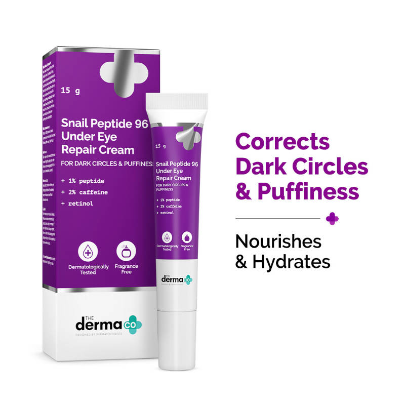 The Derma Co Snail Peptide 96 Under Eye Repair Cream with Snail Mucin & Peptide Complex