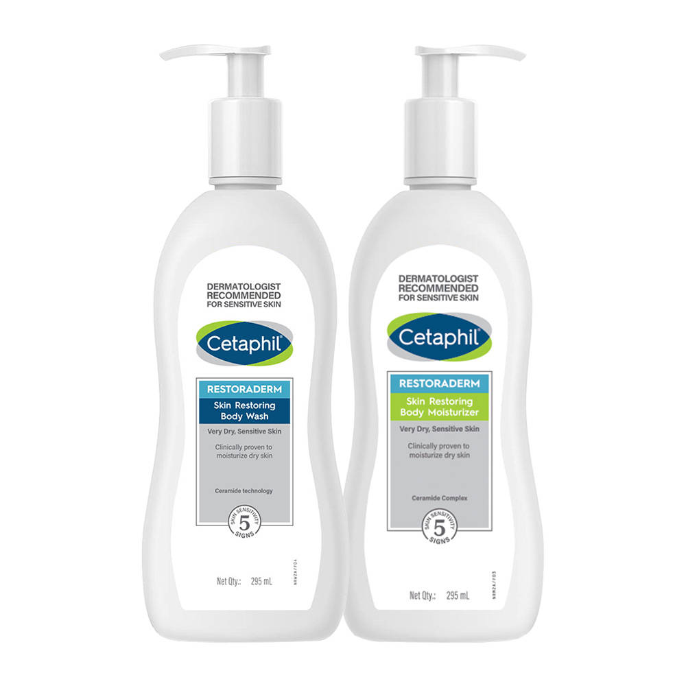 Cetaphil Restoraderm Wash+moisturizer Combo