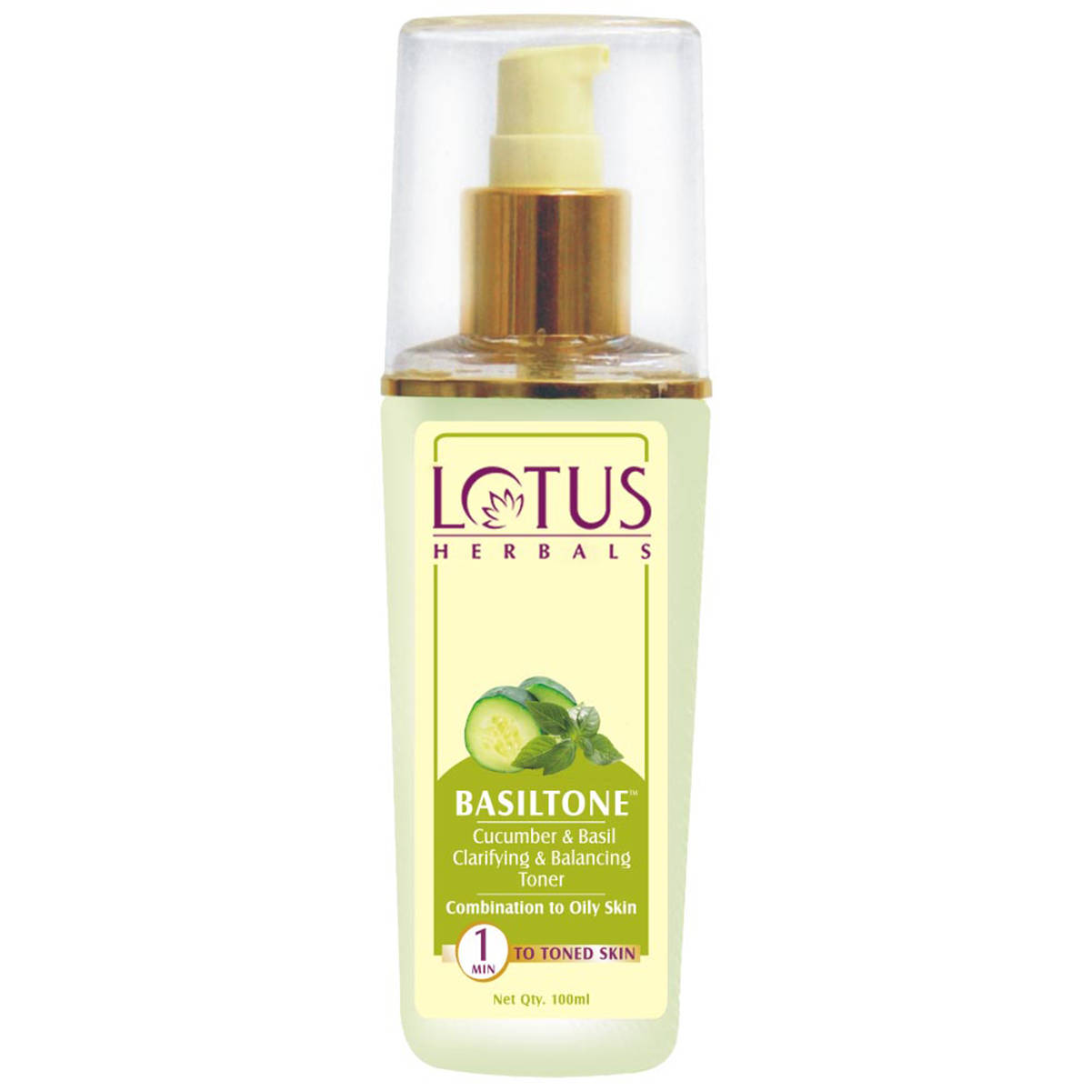 Lotus Herbals Lotus Herbal Basiltone Cucumber & Basil Clarifying & Balancing Toner